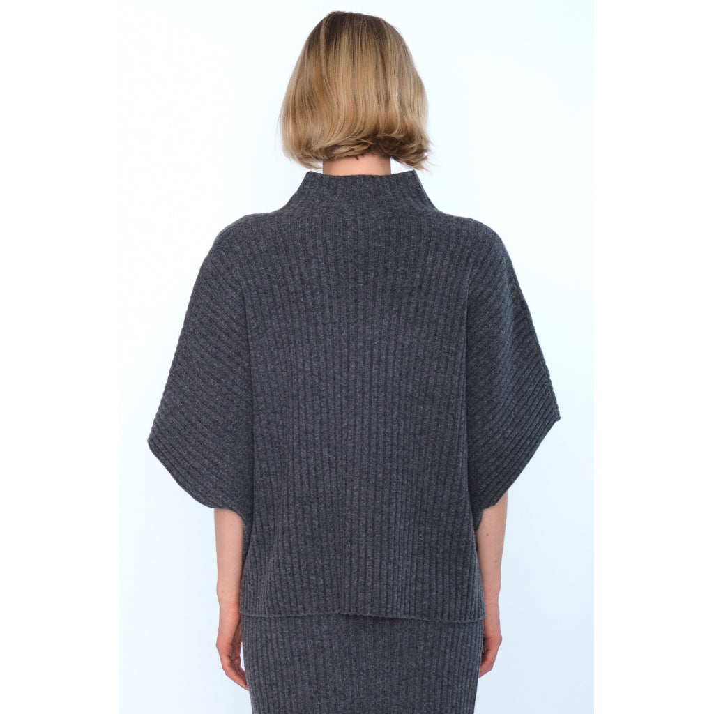 HÉST AS ADELINA Sweater Heavy Knitwear Tops 7001 Grey Melange