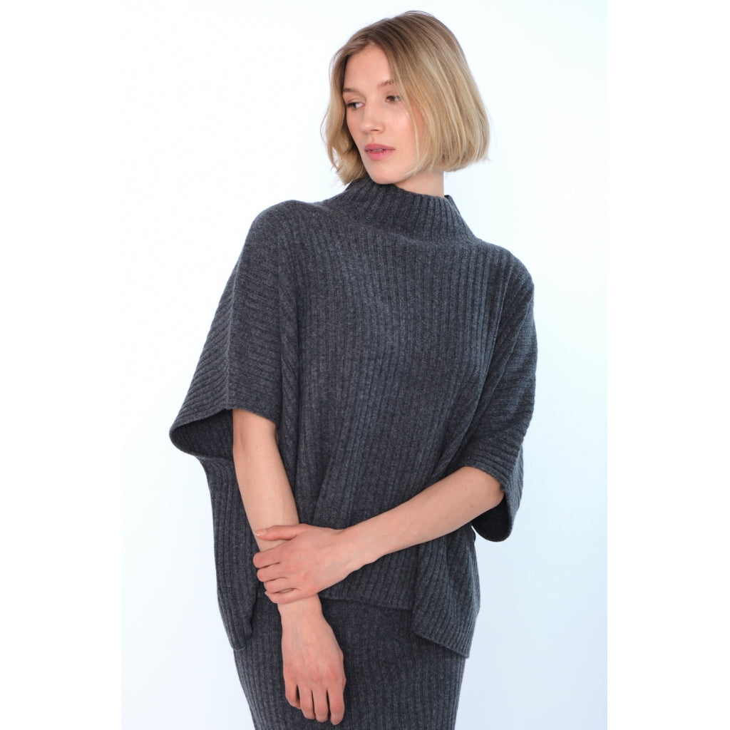 HÉST AS ADELINA Sweater Heavy Knitwear Tops 7001 Grey Melange