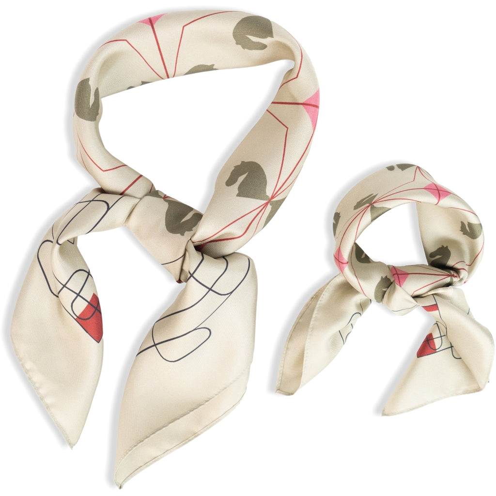 HÉST AS ELIZA Silk Scarf Large Woven Accessories Hats/Scarves/Gloves 3002 Gray Green
