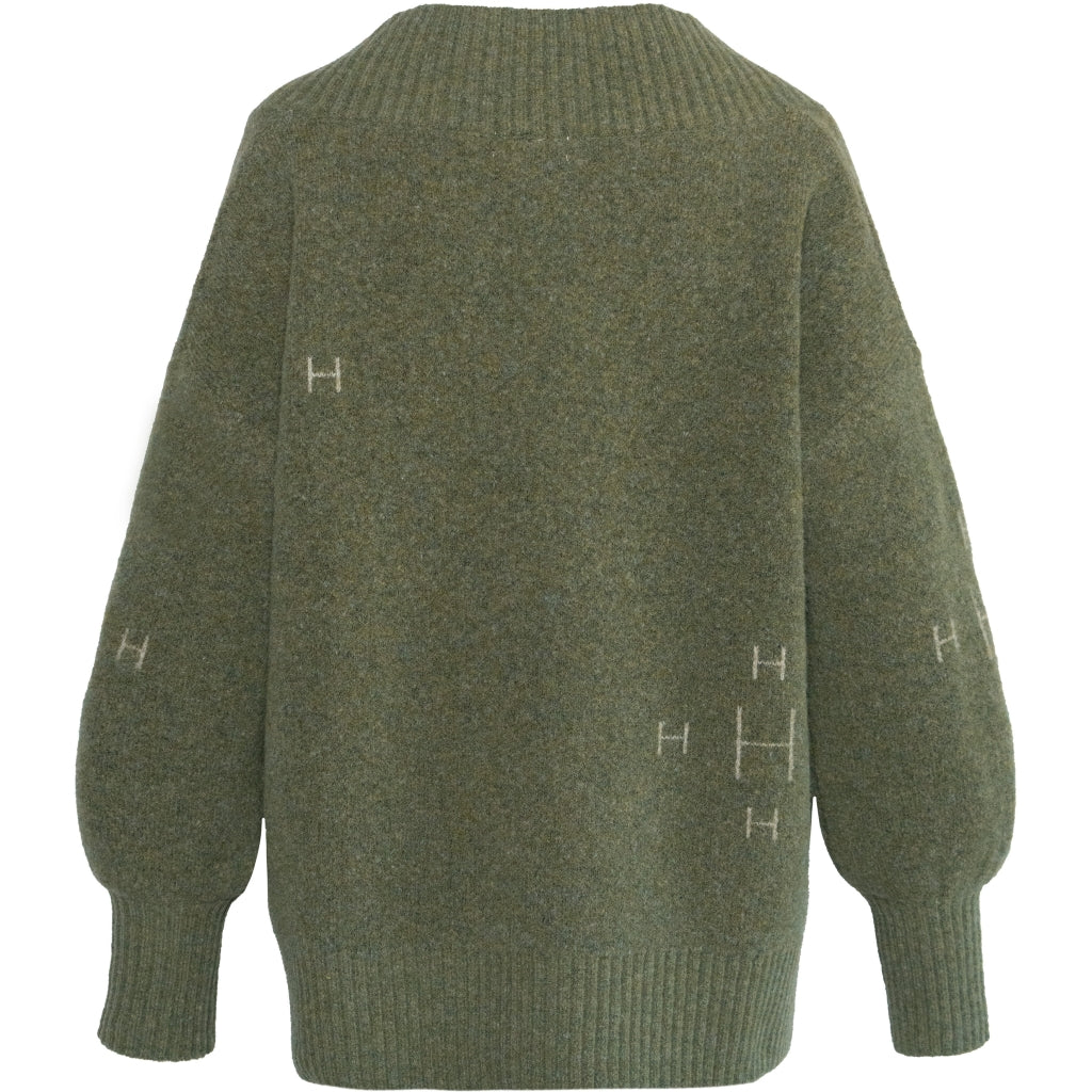 HÉST AS FAM V-neck Sweater Heavy Knitwear Tops