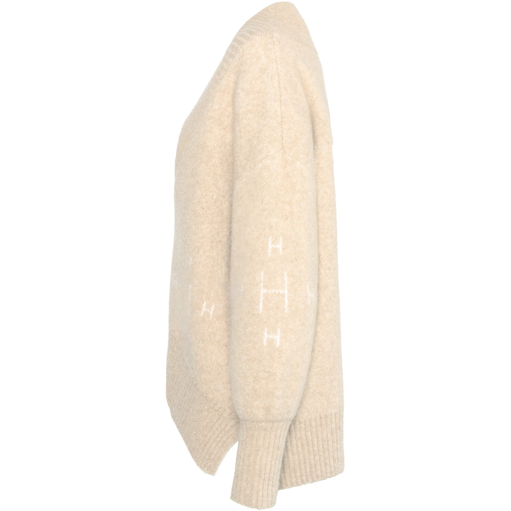 HÉST AS FAM V-neck Sweater Heavy Knitwear Tops