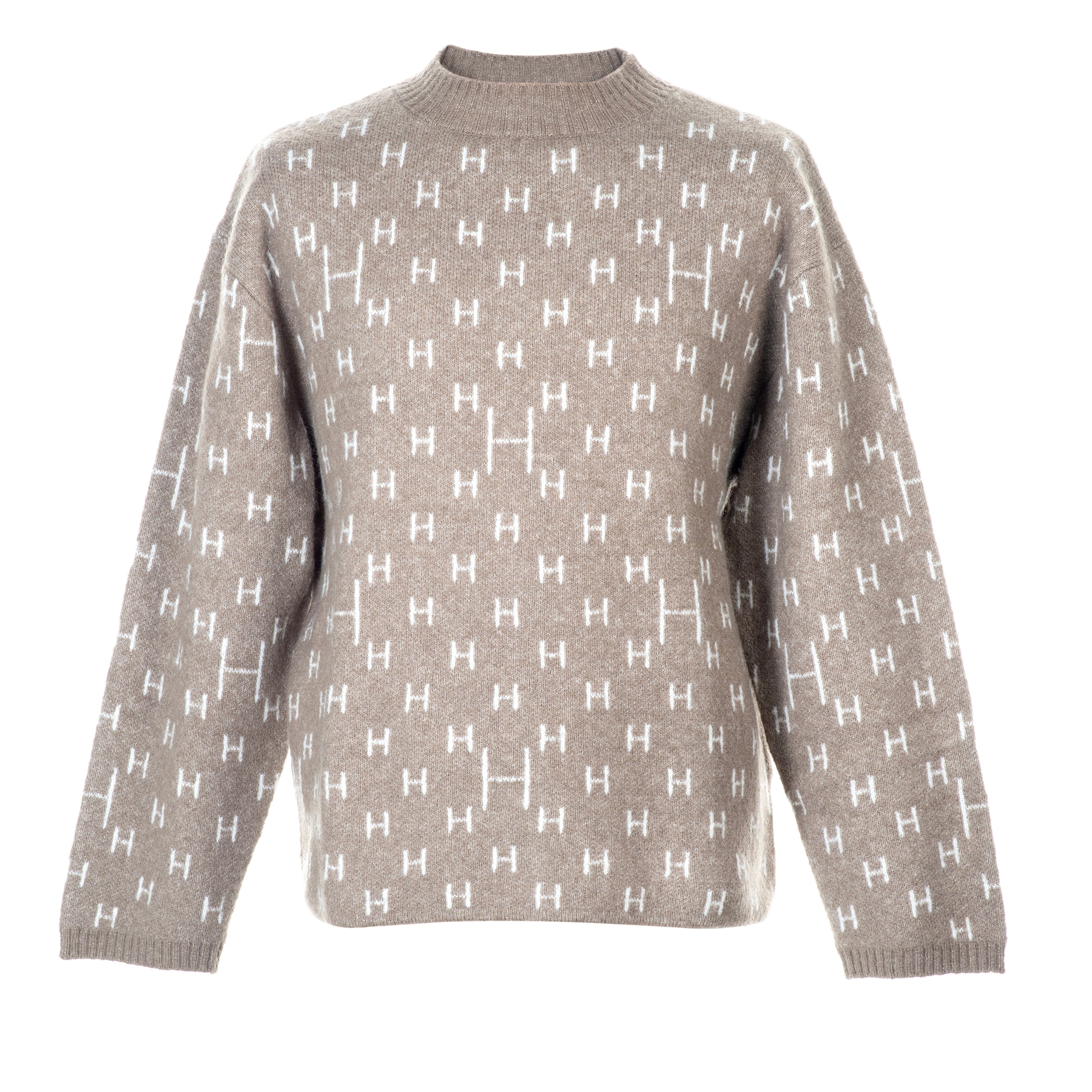 Hést Men Frank Knitted Sweater Heavy Knitwear Tops 479 Mole brown