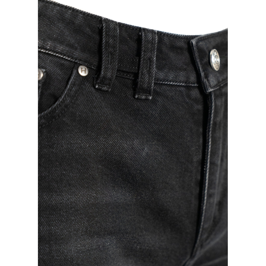 HÉST AS IRINA Wide Leg Woven Pants/Shorts 9512 Medium Wash Black Denim