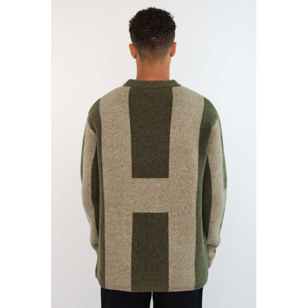 Hést Men ISAK Knit Heavy Knitwear Tops 3000 Winter Moss
