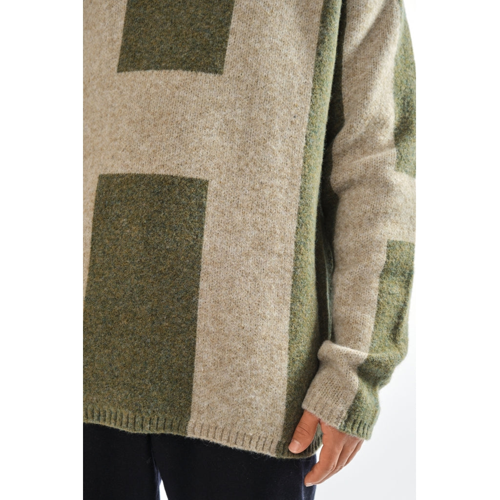 Hést Men ISAK Knit Heavy Knitwear Tops 3000 Winter Moss
