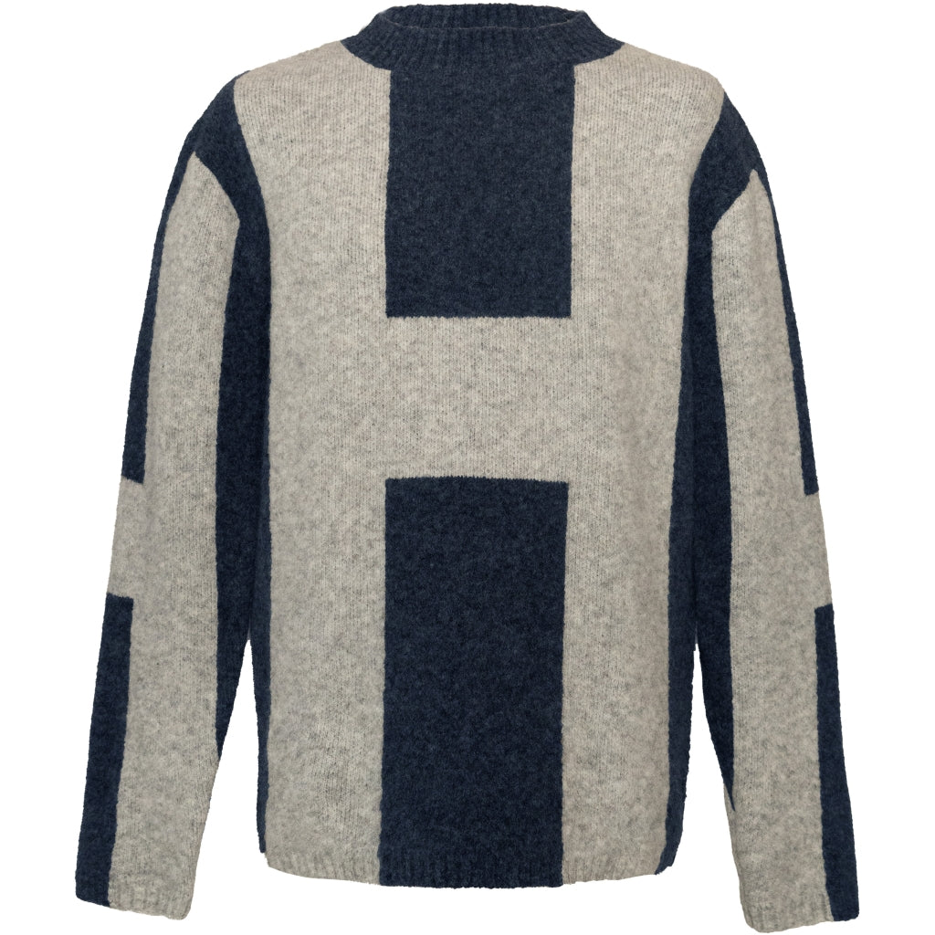 Hést Men ISAK Knit Heavy Knitwear Tops 4001 Navy