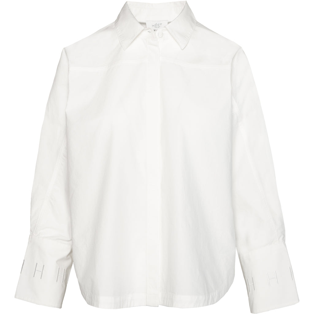 HÉST AS SENNA Shirt Woven Blouse/Top/Shirt 0003 White Alyssum
