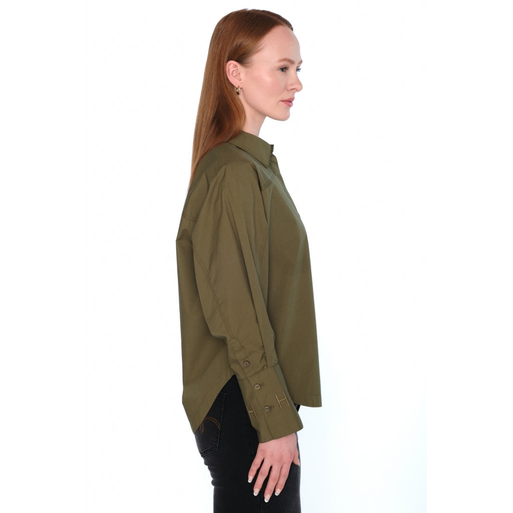 HÉST AS SENNA Shirt Woven Blouse/Top/Shirt 3000 Winter Moss