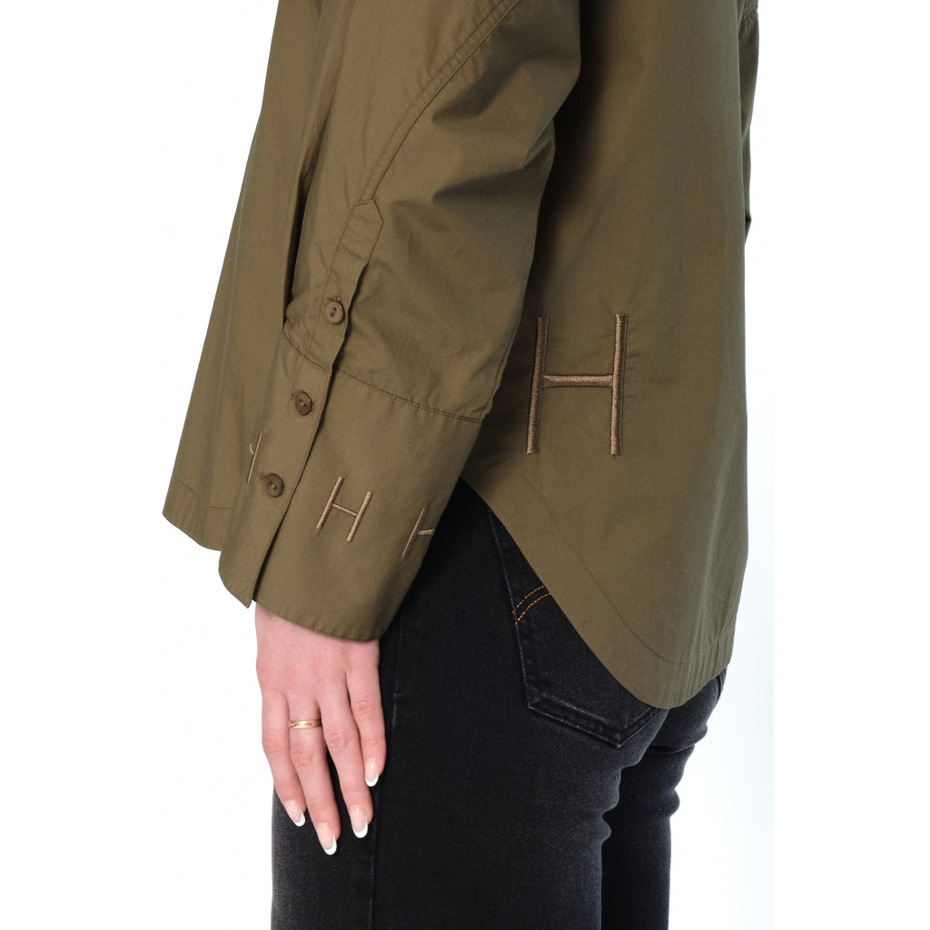 HÉST AS SENNA Shirt Woven Blouse/Top/Shirt 3000 Winter Moss