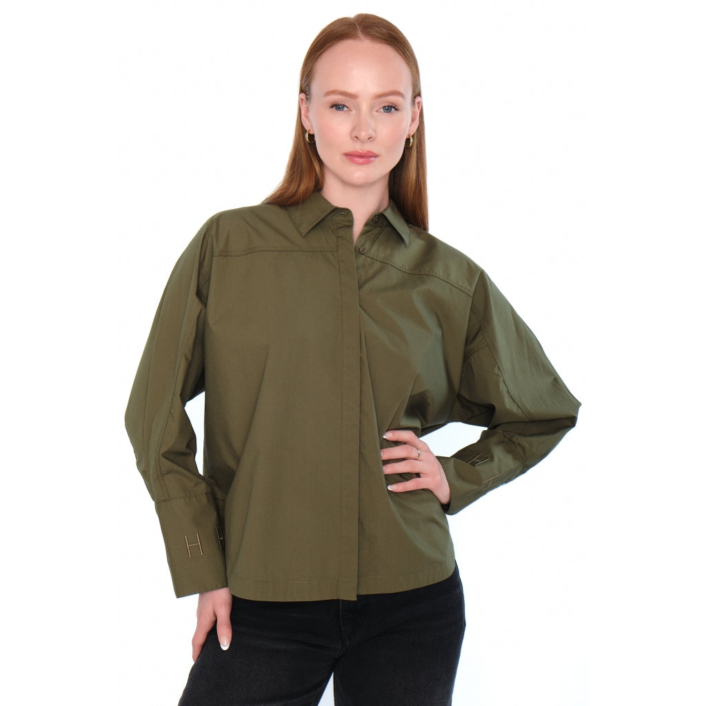 HÉST AS SENNA Shirt Woven Blouse/Top/Shirt 3000 Winter Moss