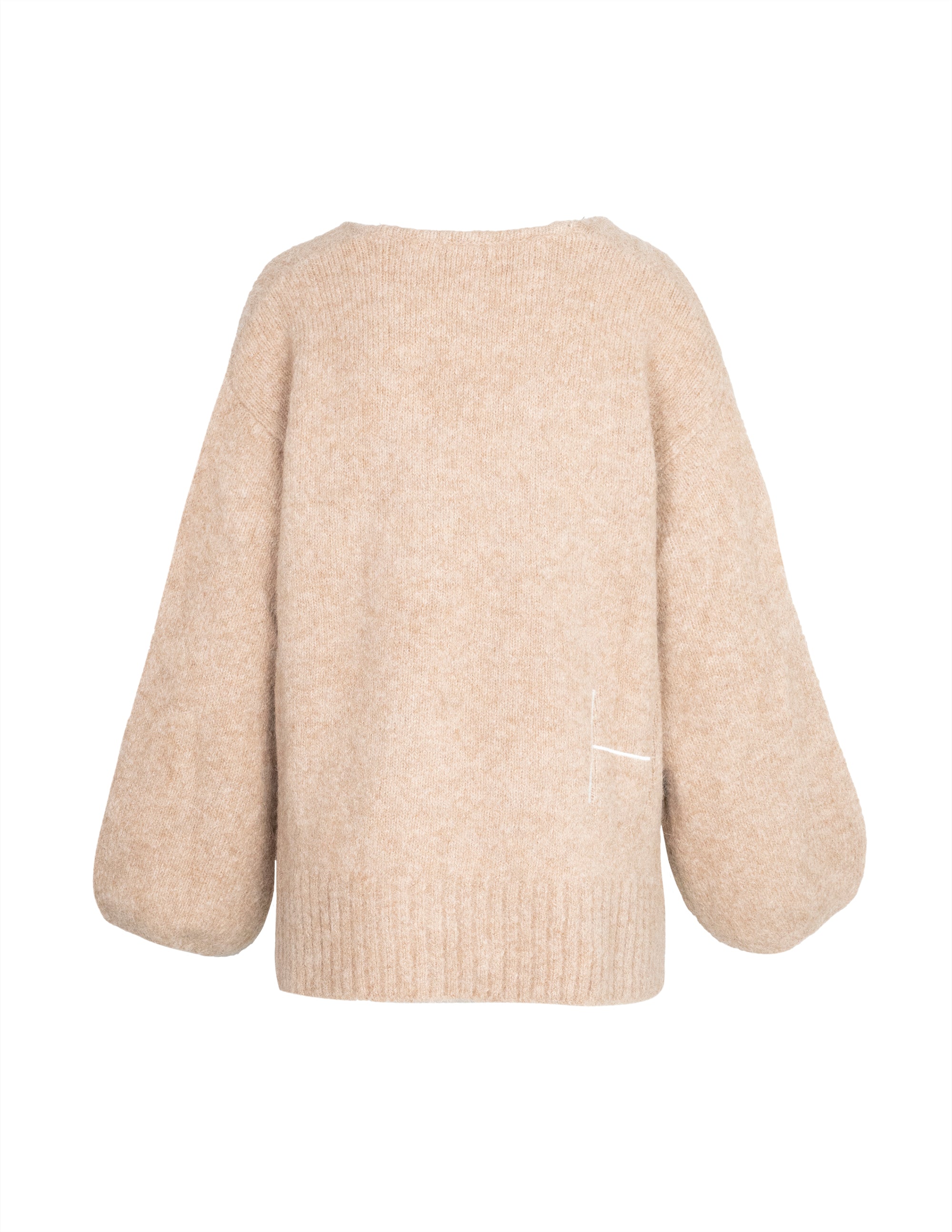 HÉST AS SOFIE V-neck Sweater Heavy Knitwear Tops 466 Beige