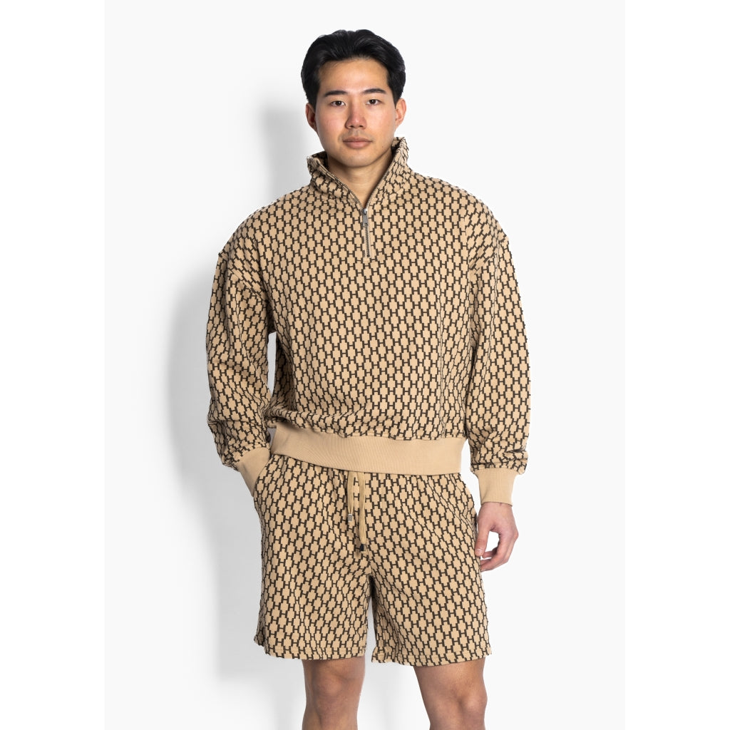 Hést Men ABRAMO Overszied Half-Zip Sweatshirt Sweat Tops