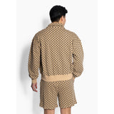 Hést Men ABRAMO Overszied Half-Zip Sweatshirt Sweat Tops 6505 Beige Travertine