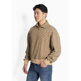 Hést Men ABRAMO Overszied Half-Zip Sweatshirt Sweat Tops 6505 Beige Travertine