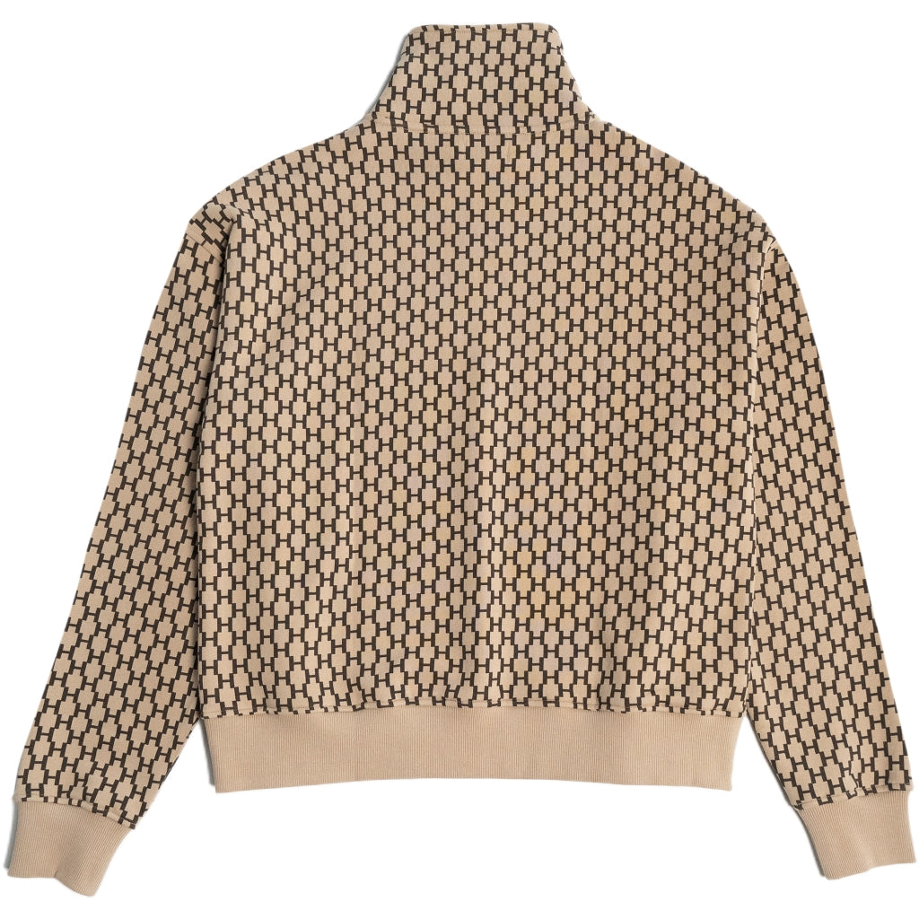 Hést Men ABRAMO Overszied Half-Zip Sweatshirt Sweat Tops 6505 Beige Travertine