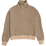 Hést Men ABRAMO Overszied Half-Zip Sweatshirt Sweat Tops 6505 Beige Travertine