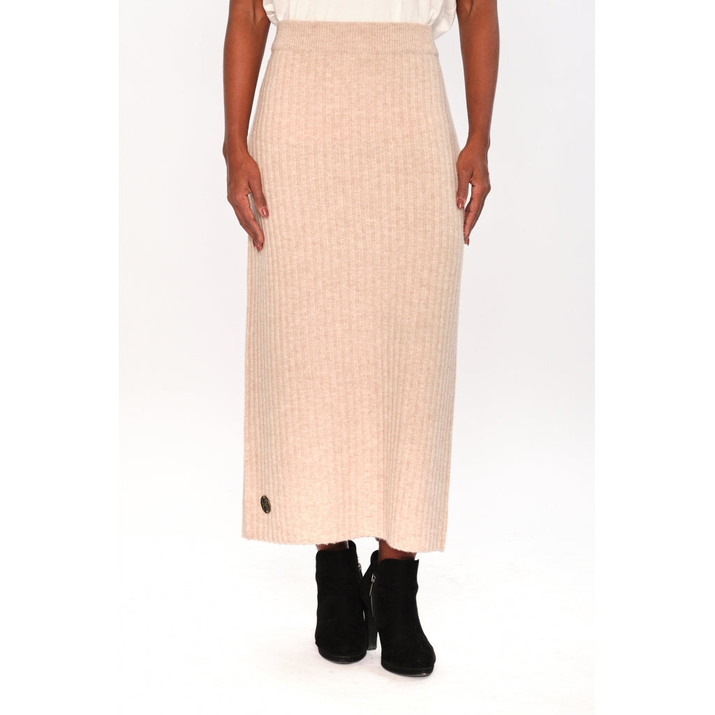HÉST AS ADELINA Knittted Skirt Woven Skirt/Dress 6513 Light Brown Melange