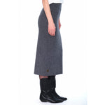 HÉST AS ADELINA Knittted Skirt Woven Skirt/Dress 7001 Grey Melange