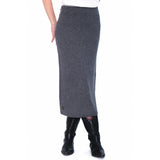 HÉST AS ADELINA Knittted Skirt Woven Skirt/Dress 7001 Grey Melange