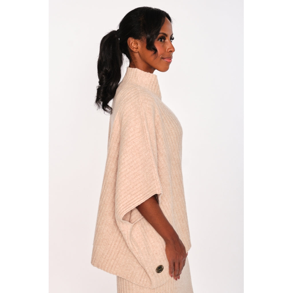 HÉST AS ADELINA Sweater Heavy Knitwear Tops 6513 Light Brown Melange
