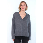 HÉST AS AGATHA Sweater Heavy Knitwear Tops 7001 Grey Melange