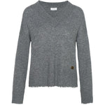HÉST AS AGATHA Sweater Heavy Knitwear Tops 7001 Grey Melange