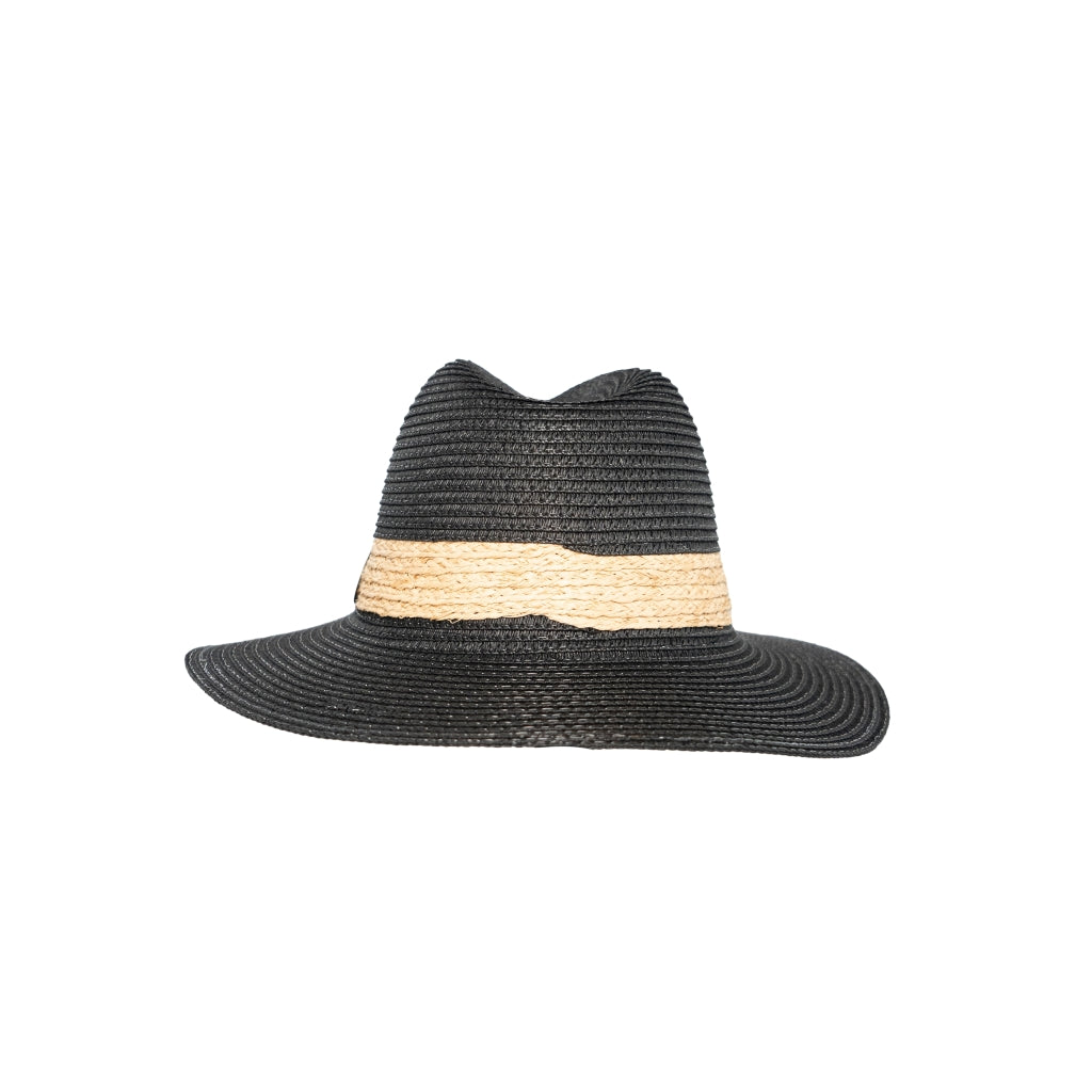 HÉST AS ALLESANDRA Strawhat Accessories Hats/Scarves/Socks 9000 Jet Black
