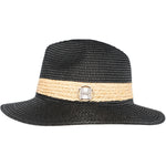 HÉST AS ALLESANDRA Strawhat Accessories Hats/Scarves/Socks 9000 Jet Black