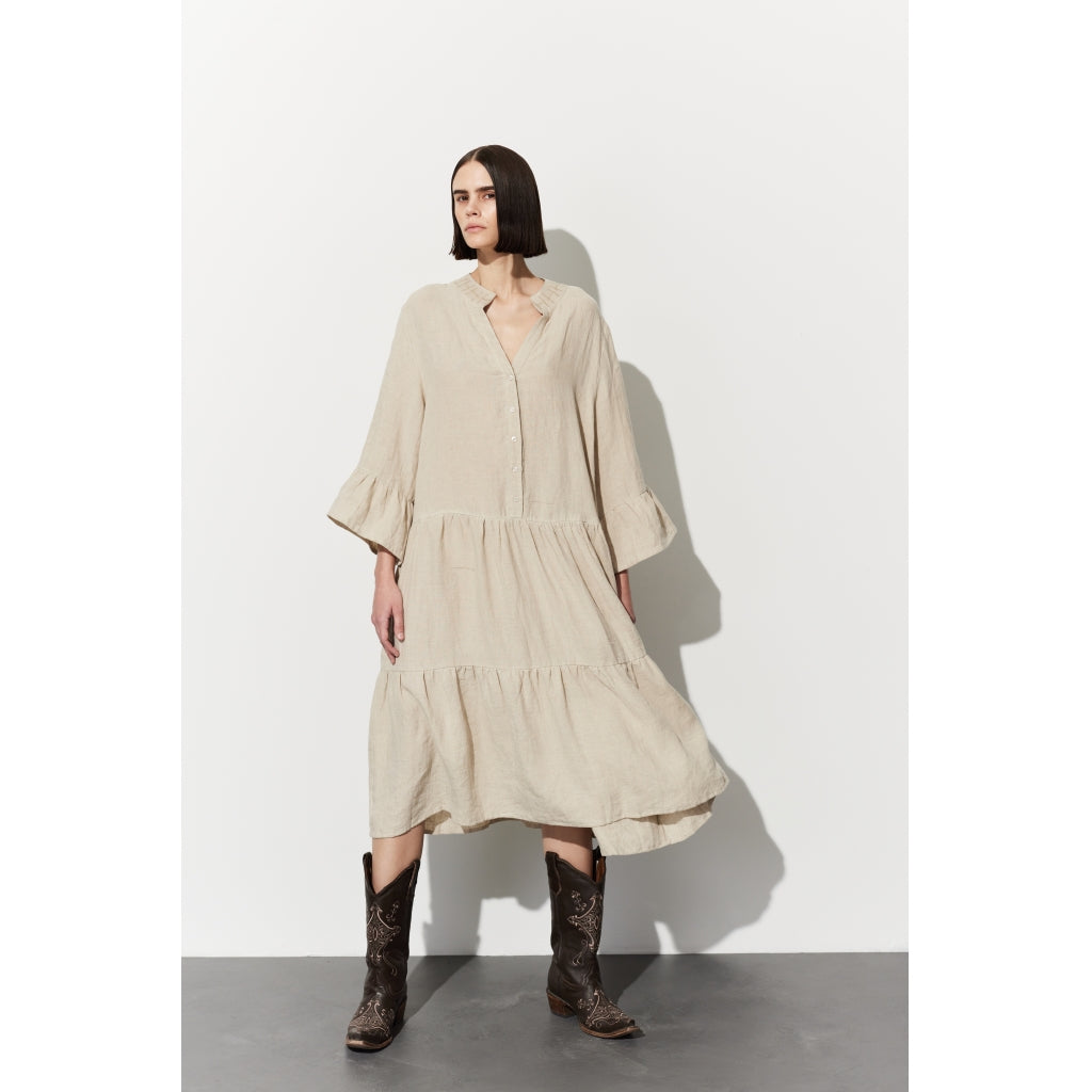 HÉST AS Athena linen dress Woven Skirt/Dress 466 Beige