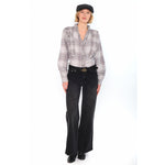 HÉST AS BEATRICE Blouse Woven Blouse/Top/Shirt 9601Grey Check