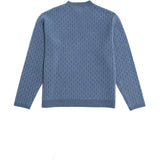Hést Men BENNY Roundneck Heavy Knitwear Tops 4003 Faded Denim