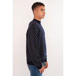 Hést Men BENNY Roundneck Heavy Knitwear Tops 4002 Navy Blazer