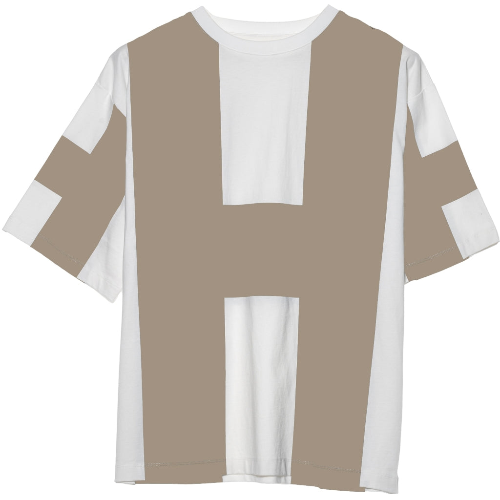 HÉST AS Billy T-shirt Jersey T-shirt/Tops 800 White with Beige