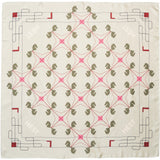 HÉST AS ELIZA Silk Scarf Large Woven Accessories Hats/Scarves/Gloves 3002 Gray Green