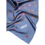 HÉST AS ELIZA Silk Scarf Large Woven Accessories Hats/Scarves/Gloves 4008 Nightshadow Blue
