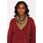 HÉST AS ELIZA Silk Scarf Large Woven Accessories Hats/Scarves/Gloves 6002 Dark Earth