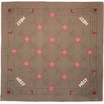 HÉST AS ELIZA Silk Scarf Large Woven Accessories Hats/Scarves/Gloves 6002 Dark Earth