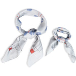 HÉST AS ELIZA Silk Scarf Large Woven Accessories Hats/Scarves/Gloves 7003Titanium