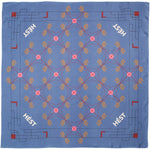 HÉST AS ELIZA Silk Scarf Small Woven Accessories Hats/Scarves/Gloves 4008 Nightshadow Blue