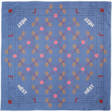 HÉST AS ELIZA Silk Scarf Small Woven Accessories Hats/Scarves/Gloves 4008 Nightshadow Blue