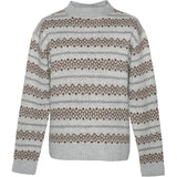 Hést Men ESBEN Isle Knit Heavy Knitwear Tops 7001 Grey Melange