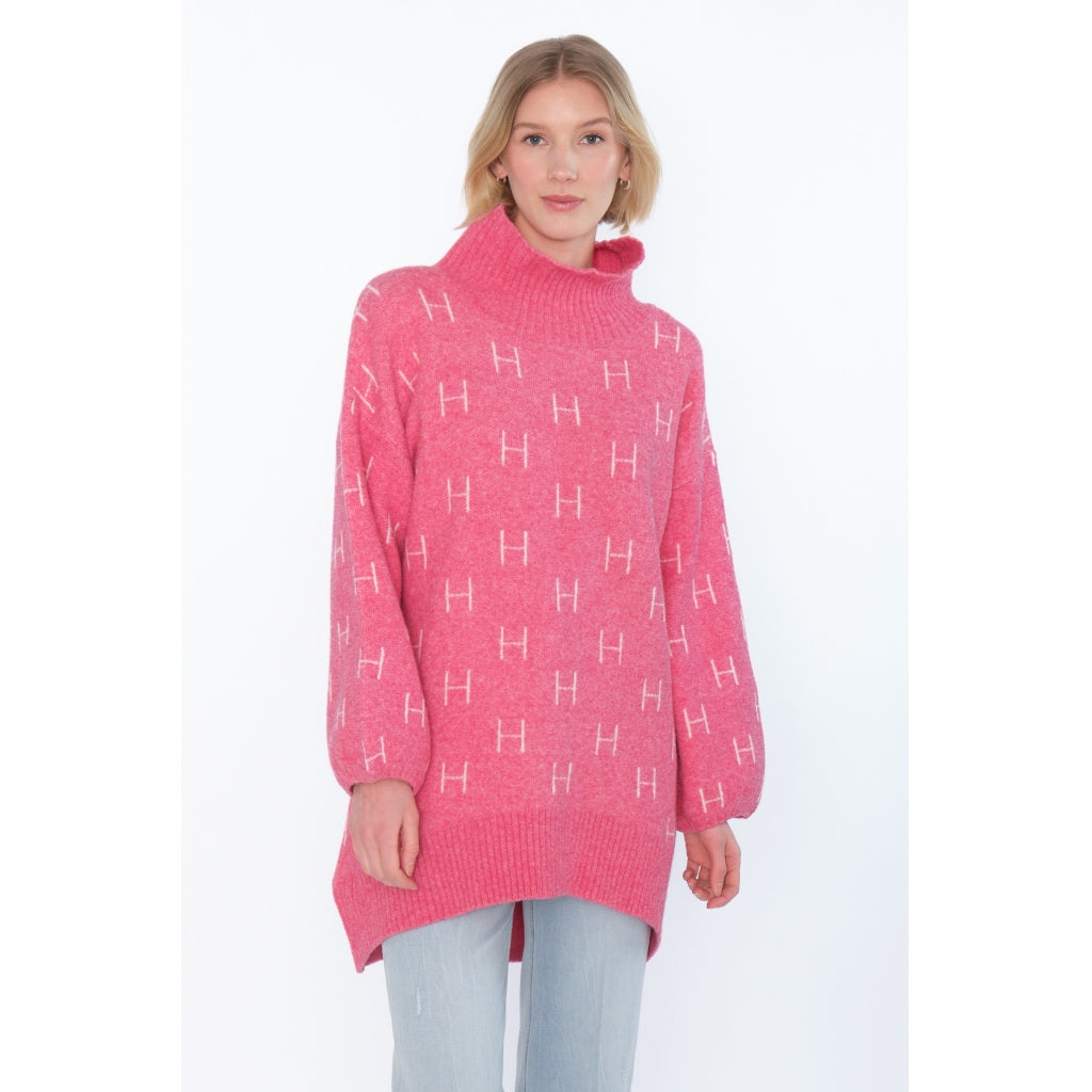 HÉST AS FAM Long Sweater Heavy Knitwear Tops 2505 Chateau Rose