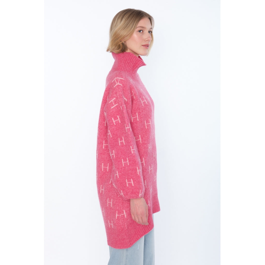 HÉST AS FAM Long Sweater Heavy Knitwear Tops 2505 Chateau Rose