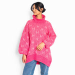 HÉST AS FAM Long Sweater Heavy Knitwear Tops 2505 Chateau Rose