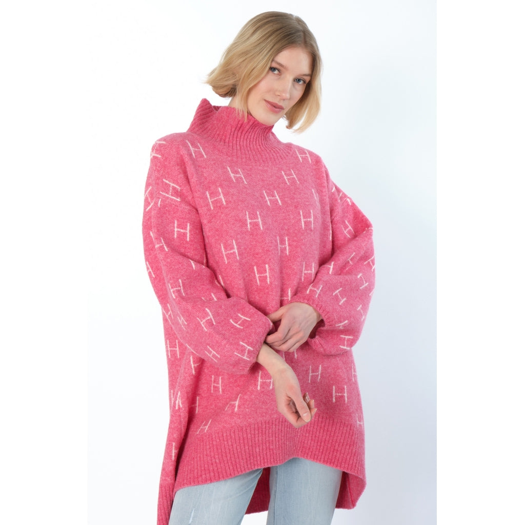 HÉST AS FAM Long Sweater Heavy Knitwear Tops 2505 Chateau Rose