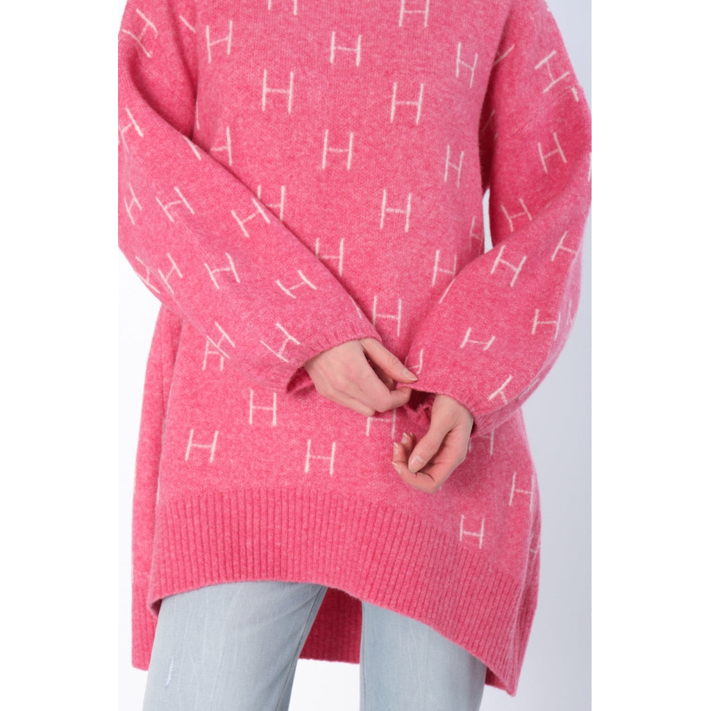 HÉST AS FAM Long Sweater Heavy Knitwear Tops 2505 Chateau Rose