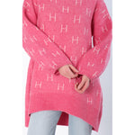 HÉST AS FAM Long Sweater Heavy Knitwear Tops 2505 Chateau Rose