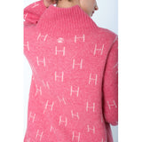 HÉST AS FAM Long Sweater Heavy Knitwear Tops 2505 Chateau Rose