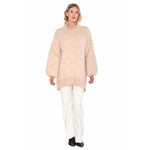 HÉST AS FAM Long Sweater Heavy Knitwear Tops 6514 Light Beige Melange