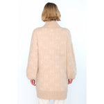 HÉST AS FAM Long Sweater Heavy Knitwear Tops 6514 Light Beige Melange